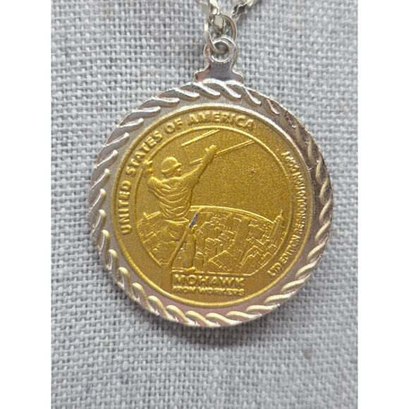 American Indian Relief Council 2015 Sacajawea Coin Token Chain Link Necklace - Picture 3 of 5